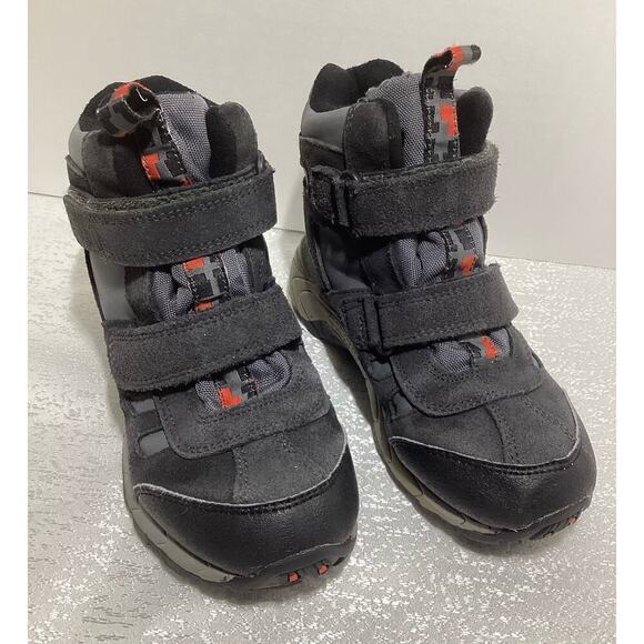 Merrell Kids mid strap Waterproof Winter Boots; Granite and Black; SIZE 1 - Picture 1 of 5
